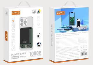 CARREGADOR BATERIA POWER BANK 10000mah INDUÇÃO UNIVERSAL 22.5W ORIGINAL—AGOLD