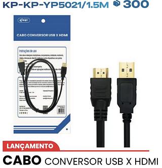 cabo hdmi para usb 1.5m