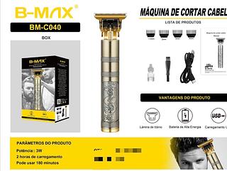￼Máquina De Cortar Cabelo Cortador Barbeador Aparador Profissional Acabamento Barba Elétrico
