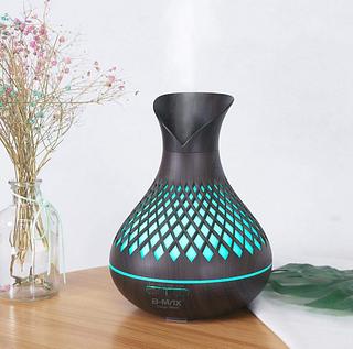 Difusor Ultrasonico Aromaterapia P/ Oleo Essencial Led 7 Cor 400ml