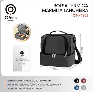 Bolsa Térmica De Dupla Para Mulheres Homens, crianças, viagens e piqueniques ao ar livre