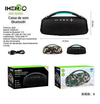 Caixa De Som Imenso Original 40w 4500mah Bluetooth