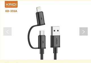 Cabo Carregador Usb Celular V8+ iphone —2in1