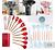 KIT 12 Peças de Utensílios Para Cozinha em Silicone e Bambu