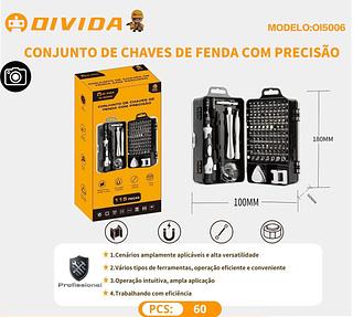CONJUNTO DE CHAVES DE FENDA COM PRECISAO 115Pc