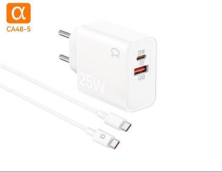 Carregador Completo TurboRápido 25w QC3.0 +USB+cabo typec e typec —AGOLD ORIGINAL