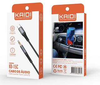 Cabo Auxiliar Kaidi Kd-15c Type-c/p2 Preto