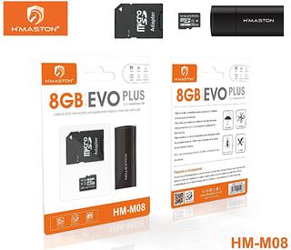 Cartão de Memória Micro Sd 8GB Original com Adaptador Sd para Celular Notebook Filmadora-HMASTON