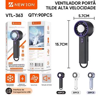 Mini Ventilador Portátil De Mão Recarregável Climatizador Turbo