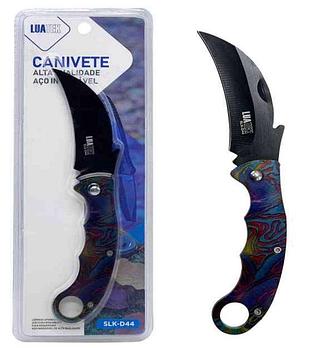 Karambit Afiada Bainha Curvada Fade 16,5cm Camping Pesca Defesa