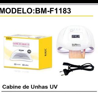 Secador Cabine Uv-led 48w 24 Leds Estufa Secagem Gel