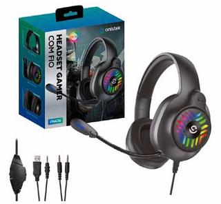 ￼Fone De Ouvido Headset Gamer Luz Led RGB Pc Celular Vídeogame Xbox PS4 PS5