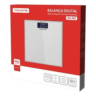 Balança Digital Corporal Tomate A18 Prata Até 180kg—Bmax