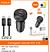 ￼Carregador Veicular 60W Turbo type-c e type-c para iphone Led Fonte Carro Automotivo Original