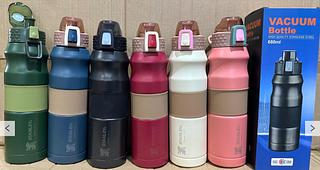 680ml / ml Dupla Garrafa Térmica Ao Ar Livre Portátil Garrafa Térmica Esporte Aço Inoxidável Caneca（com marca stanly）