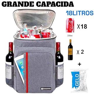 Mochila Térmica Impermeável Grande Capacidade Cooler Portátil Piquenique Quente Frio 23L—BMAX
