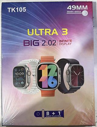 Relógio Inteligente Smartwatch 8+1 Ultra3 BIG2.02 Tem 8pulseirasReloja12-2