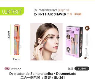 2 em 1 Depilador Recarregavel USB Sobrancelha e Buço