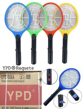 Raquete Alfacell Elétrica Mata Mosquito Recarregável Inmetro Bivolt