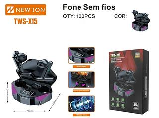 fone qualidade com laclado TWS 5.1COM VISOR