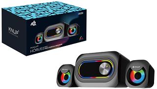 Caixa De Som Gamer Knup 2.1 Bluetooth Usb Para Pc Computador Tv Cor Preto
