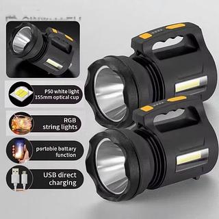 Lanterna Holofote com Fita LED farol portátil recarregável para pesca e acampamento BMAX BM-TD8100