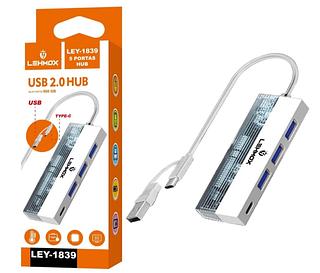 Hub2.0+3USB+1TYPEC+ADAPTADOR—Lehmox