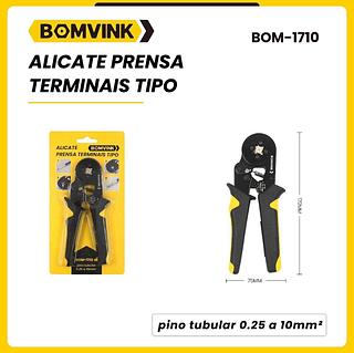 Alicate Prensa Terminais BOM-1710- Bomvink