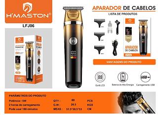 Maquina De Cabelo E Acabamento + Ap.de Pelos Nariz H Maston