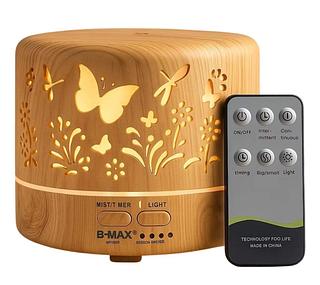 Difusor De Aromas e Umidificador De Ar Ultra-Sônico 700Ml, Com Controle Remoto—BMAX