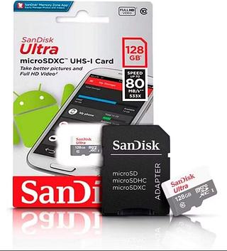 Cartão Micro Sandisk 128gb