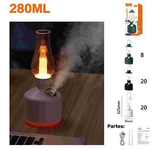 Umidificador Colorido Abajur Splay De Duas Velocidade S/fio 280ml