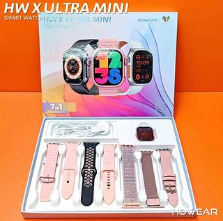 Relógio Smartwatch Hw X Ultra Mini Howear Esport 7 Pulseiras