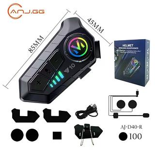 Fone De Ouvido Y10 Headset De Capacete De Motocicleta Bt 5.3 Sem Fio À Prova D'água Ipx6 Redução De Ruído Fone De Ouvido