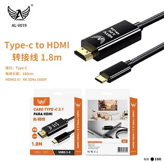 Cabo Tipo-c X Hdmi 4k 1.8m P/ New Macbook Pro