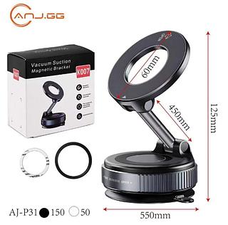 ￼Suporte Celular Carro Magnético Metal Ventosa a Vácuo 360° Forte