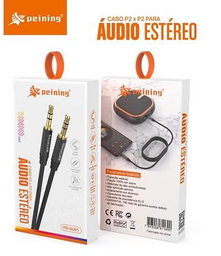Cabo P2+p2 Auxiliar Estéreo Áudio 3.5mm aux