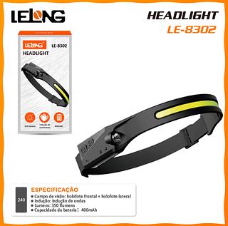 ￼Lanterna Led (604322) Recarregável Usb Pesca Profissional De Cabeça