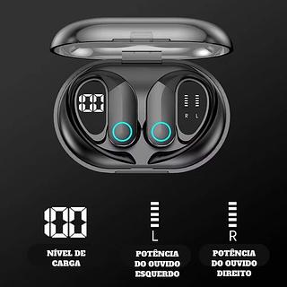 Fone de ouvido Sem Fio Bluetooth5.3 Esportivo Design Pendurado Na Orelha Ergonômico
