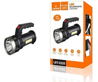 ￼Lanterna Recarregavel 1850mah Led 10w Com Luz Lateral