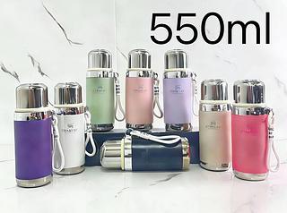 Garrafa térmica água e café 550ml copo térmico especial de presente de grande capacidade de aço inoxidável 316