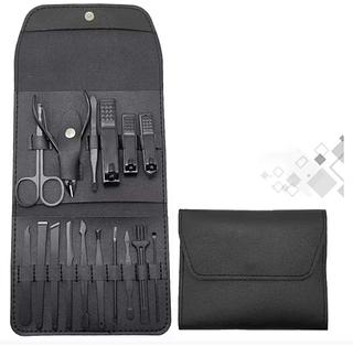 Kit 16 Peça Cortador De Unha Feminino Masculino Portátil Para Viagem E Bolsa
