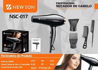 Secador de Cabelo Profissional 3000W Potente 220V Preto