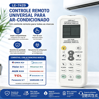 Controle Remoto Universal Ar Condicionado