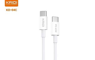 Cabo de dados e carregamento turbo KAIDI Tipo-C para iPhone (2m)