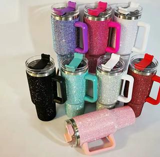 Lançamento Copo Garrafa Térmica com STRASS 1200ml