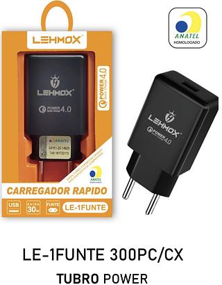 Fonte carregador rapido turbo 4.0 saida 30w Lehmox