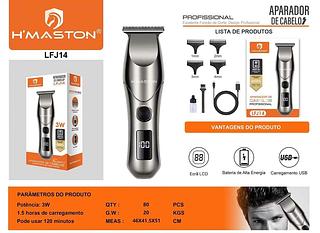 Maquina Barbeador De Cabelo Profissional Visor —HMASTON