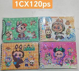 Livro de colorir LABUBU—50 imagens, capa mole holográfica, formato A5 120g