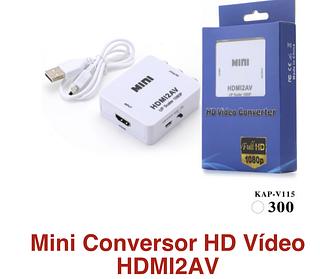Mini Adaptador Conversos Hdmi/2av